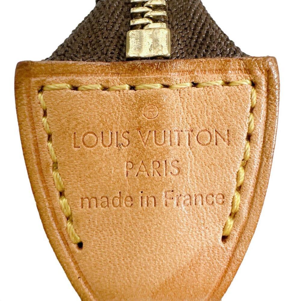 LOUIS VUITTON Authentic Brown Monogram Canvas Pochette Pouch - Picture 12 of 12